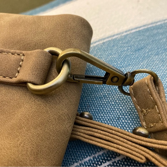 Anthropologie Janis Colorblock Suede Crossbody Bag NWT - Picture 11 of 11